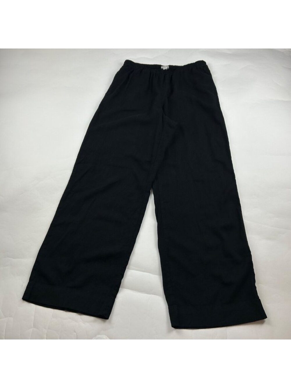 A New Day Black Linen Blend Wide Leg Lounge Pant S - Picture 1 of 8